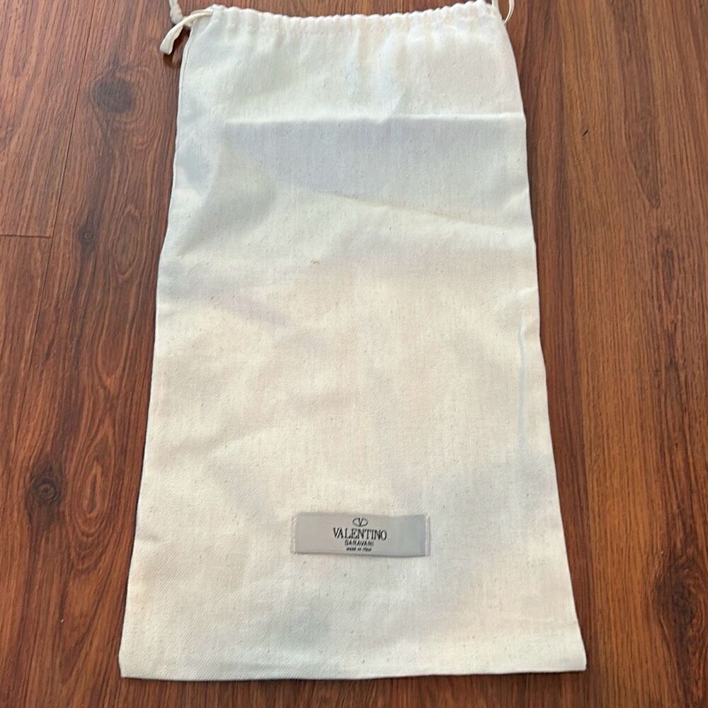 Authentic Valentino, linen muslin dust bag shoe bag